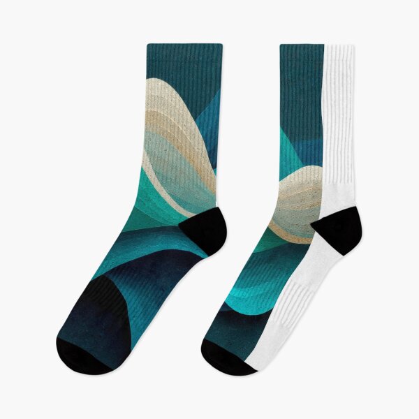 Item preview, Layered Paper Waves In Ocean Tones designed and sold by Aliforall.