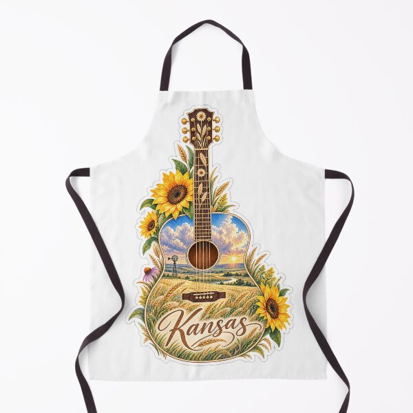 Item preview, Kansas Sunflower Prairie Guitar designed and sold by Whimspired By Paxx.