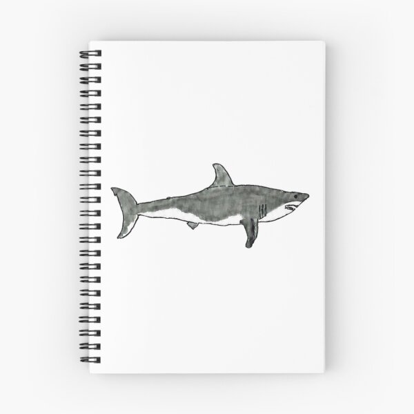 Item preview, Hand Drawn Great White Shark designed and sold by ArtDotRom.