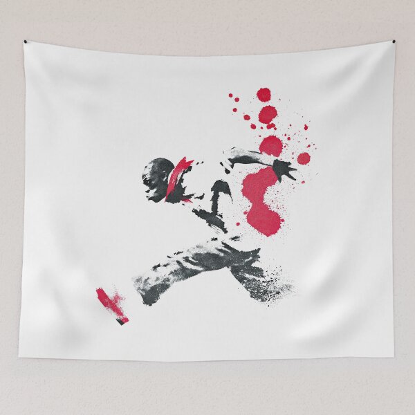 Item preview, Elite Track Athlete Sprint Silhouette Crimson Drip Layout designed and sold by EdvvinStudios.