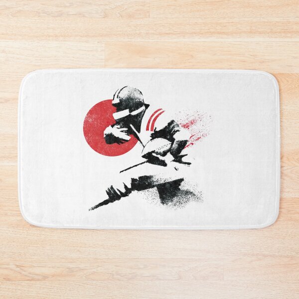 Item preview, American Football Player Charging Forward Heavy Ink Design designed and sold by EdvvinStudios.