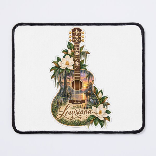 Item preview, Louisiana Bayou Magnolia Guitar designed and sold by Whimspired By Paxx.