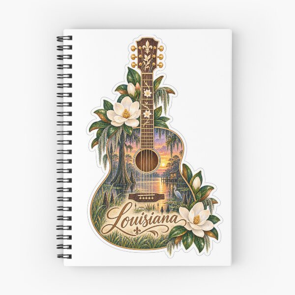 Item preview, Louisiana Bayou Magnolia Guitar designed and sold by Whimspired By Paxx.