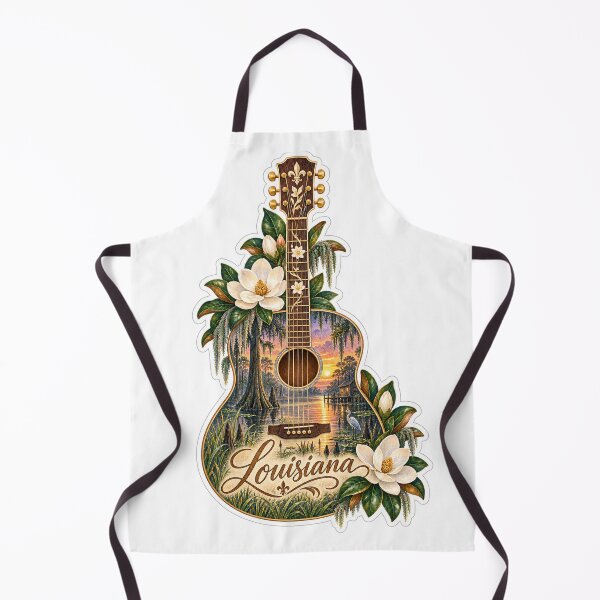 Item preview, Louisiana Bayou Magnolia Guitar designed and sold by Whimspired By Paxx.