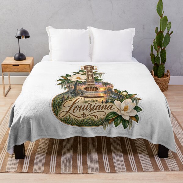 Item preview, Louisiana Bayou Magnolia Guitar designed and sold by Whimspired By Paxx.