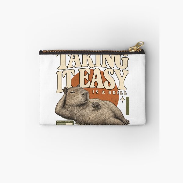 Item preview, Taking It Easy Is a Skill Funny Capybara Relaxation Design designed and sold by Trendy-Artistry.