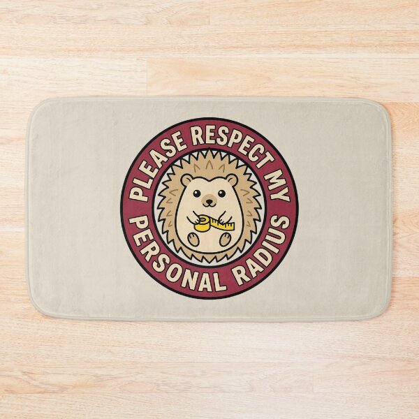 Item preview, Respect My Personal Radius Hedgehog Retro Badge designed and sold by DripCultureLab.