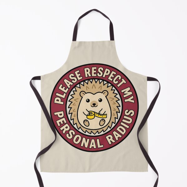 Item preview, Respect My Personal Radius Hedgehog Retro Badge designed and sold by DripCultureLab.
