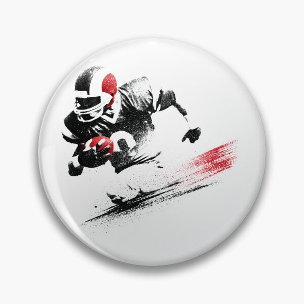Item preview, Gridiron Action Quarterback Throw Silhouette Urban Splatter designed and sold by EdvvinStudios.