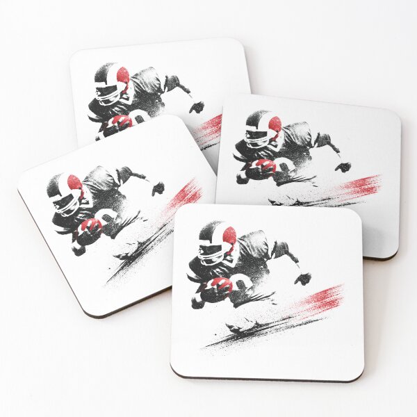 Item preview, Gridiron Action Quarterback Throw Silhouette Urban Splatter designed and sold by EdvvinStudios.