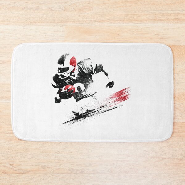 Item preview, Gridiron Action Quarterback Throw Silhouette Urban Splatter designed and sold by EdvvinStudios.
