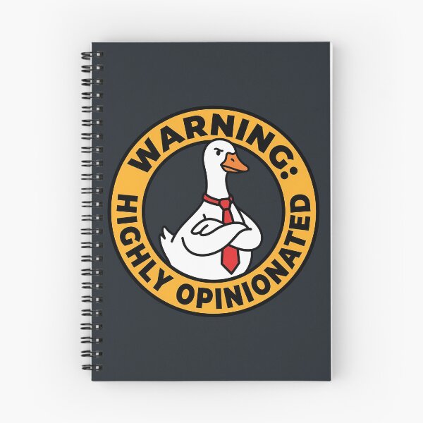Item preview, Warning Highly Opinionated Sarcastic Goose Shield Badge designed and sold by DripCultureLab.