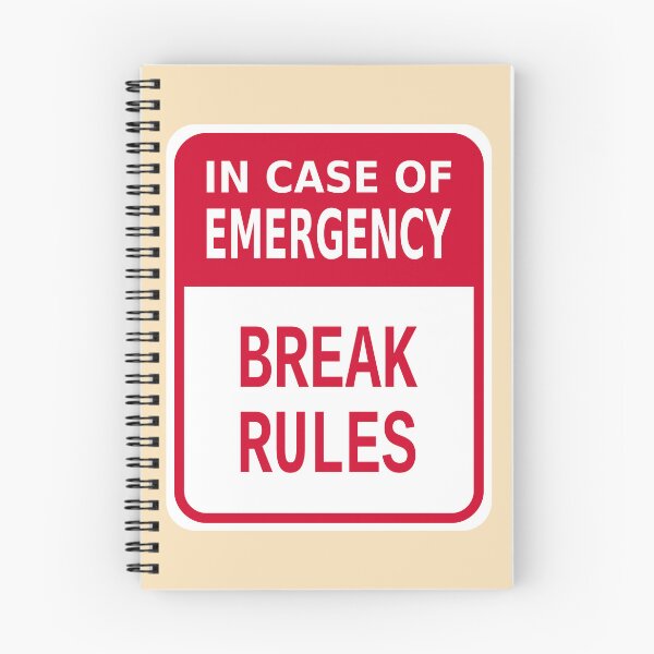 Item preview, In Case of Emergency Break Rules designed and sold by Karate Octopus.