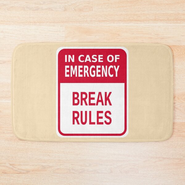 Item preview, In Case of Emergency Break Rules designed and sold by Karate Octopus.