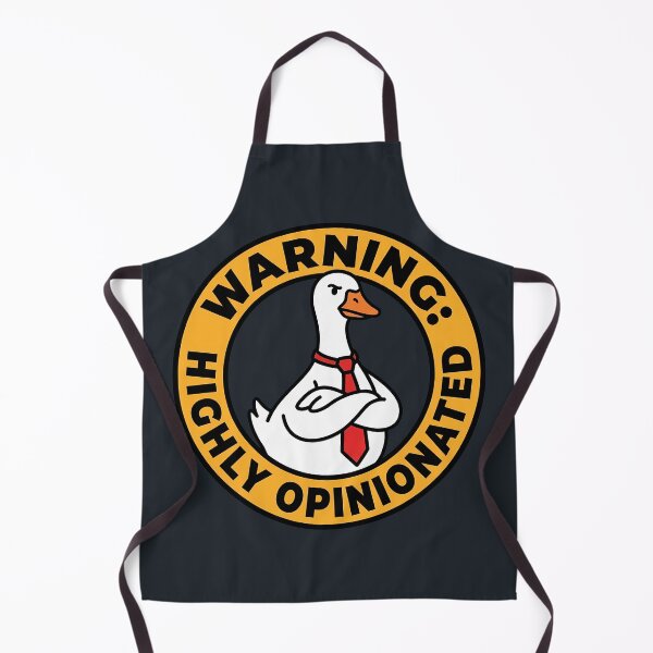 Item preview, Warning Highly Opinionated Sarcastic Goose Shield Badge designed and sold by DripCultureLab.