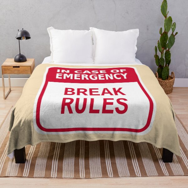 Item preview, In Case of Emergency Break Rules designed and sold by Karate Octopus.