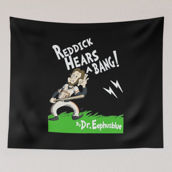 Item preview, Reddick Hears A Bang Baseball Parody Art designed and sold by KACIIBARN.