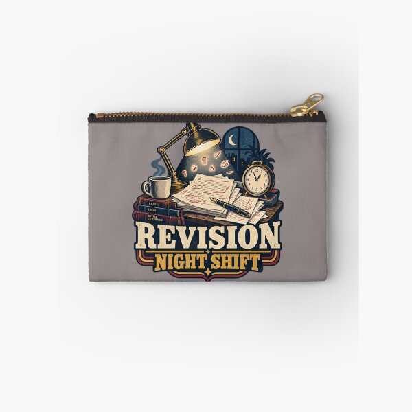Item preview, Revision Night Shift – Funny Late Night Writer & Editor Art designed and sold by Golden Era Studio.