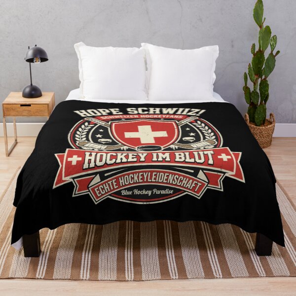 Item preview, Hopp Schwiiz Swiss Ice Hockey Passion Emblem designed and sold by KACIIBARN.