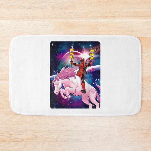 Item preview, Deadpol Style Space Unicorn with Tacos Fantasy Illustration designed and sold by angeldustartist.