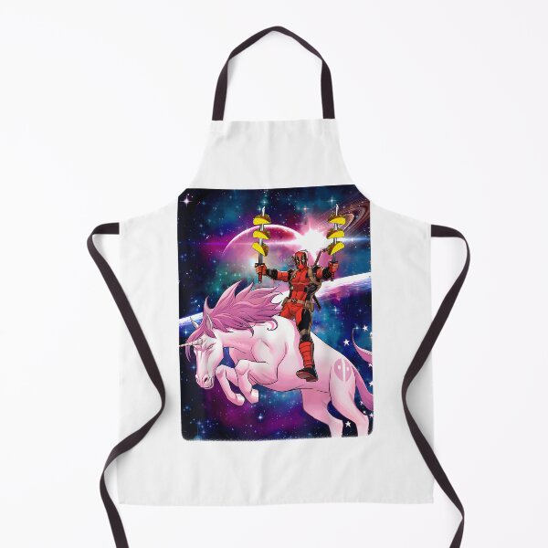 Item preview, Deadpol Style Space Unicorn with Tacos Fantasy Illustration designed and sold by angeldustartist.