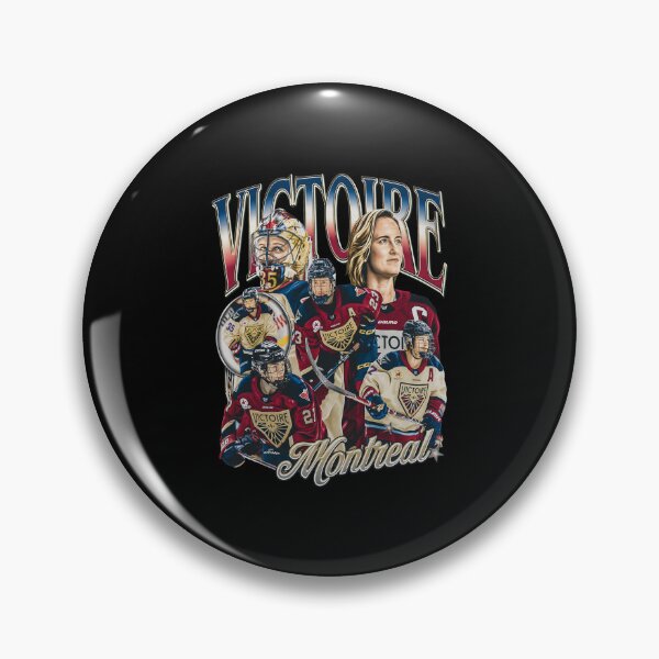 Item preview, Montreal Victoire Women's Hockey Retro Montage designed and sold by KACIIBARN.