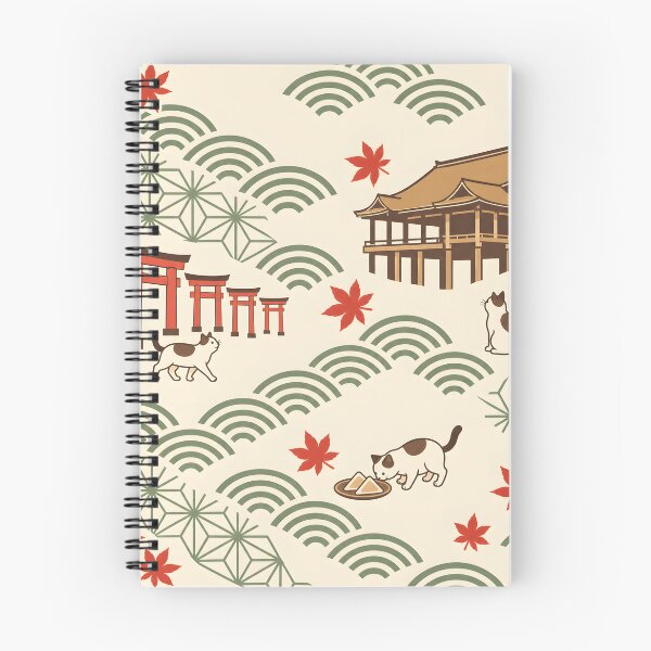 Item preview, Kyoto Cats Japanese Autumn Pattern designed and sold by DAYAMA Japan.