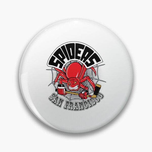 Item preview, Retro SF Spiders Hockey Mascot  designed and sold by KACIIBARN.