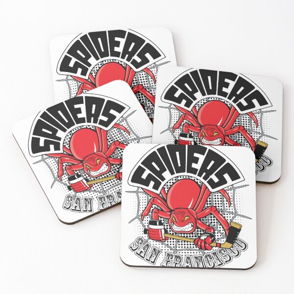 Item preview, Retro SF Spiders Hockey Mascot  designed and sold by KACIIBARN.