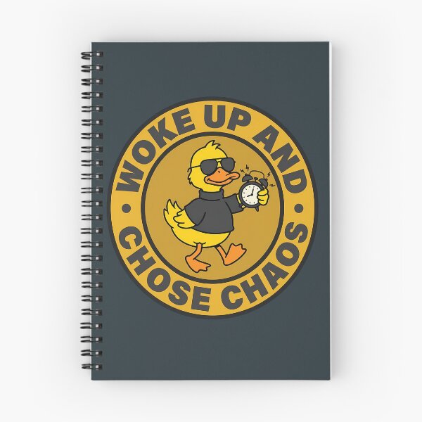 Item preview, Woke Up And Chose Chaos Duck Badge designed and sold by DripCultureLab.