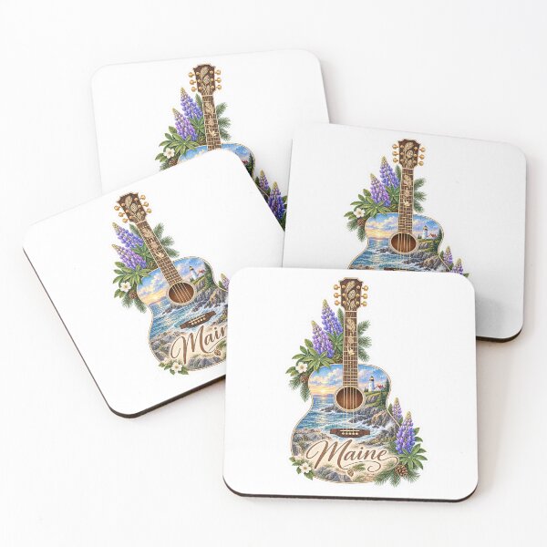 Item preview, Maine Rocky Coast Guitar designed and sold by Whimspired By Paxx.