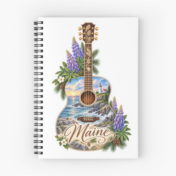 Item preview, Maine Rocky Coast Guitar designed and sold by Whimspired By Paxx.
