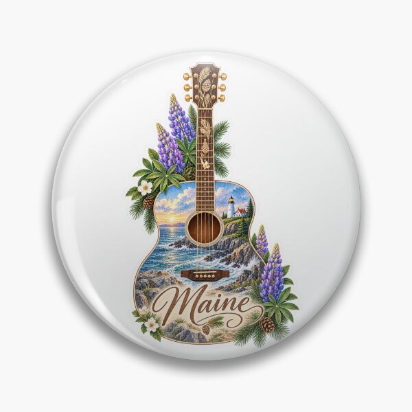 Item preview, Maine Rocky Coast Guitar designed and sold by Whimspired By Paxx.