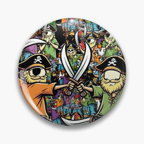 Item preview, Brazen buccaneers brandishing blades and bangers designed and sold by Glenbobagins.