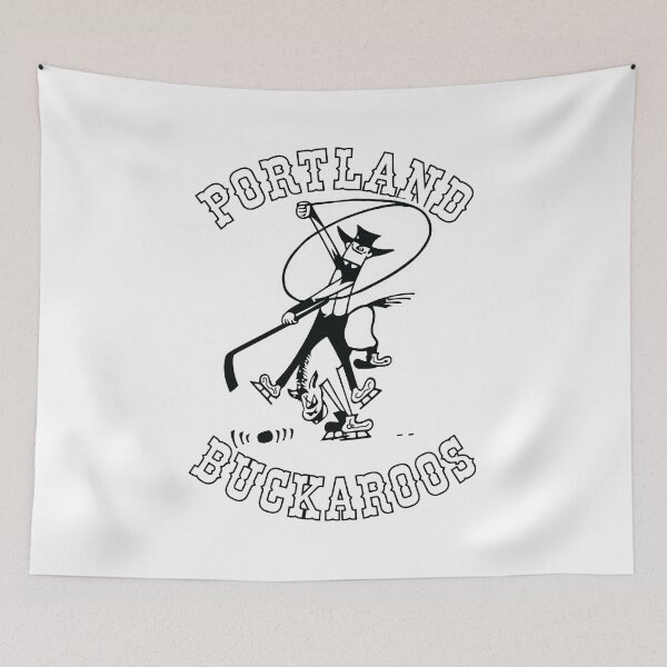 Item preview, Vintage Portland Buckaroos Retro Hockey Logo designed and sold by KACIIBARN.
