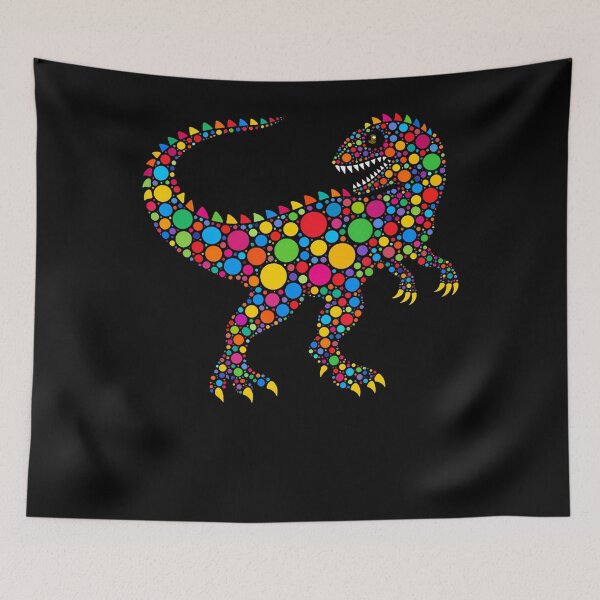 Item preview, Happy Dot Day Colorful Polka Dot Dinosaur Toddler Boys Kids designed and sold by kevinwhitenan.
