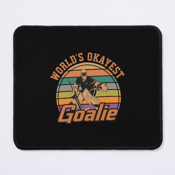 Item preview, Worlds Okayest Goalie Retro Vintage Hockey designed and sold by KACIIBARN.