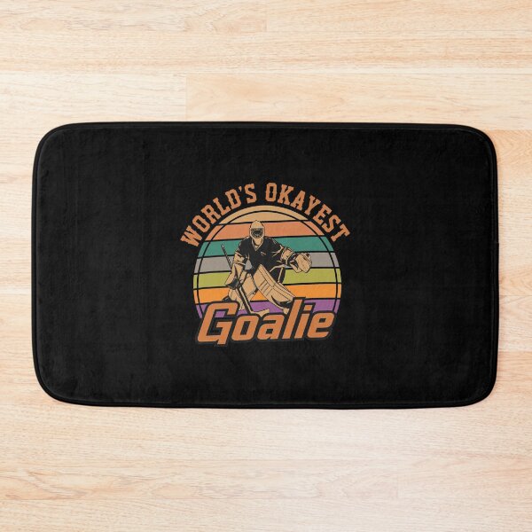 Item preview, Worlds Okayest Goalie Retro Vintage Hockey designed and sold by KACIIBARN.