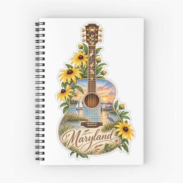 Item preview, Maryland Chesapeake Bay Guitar designed and sold by Whimspired By Paxx.