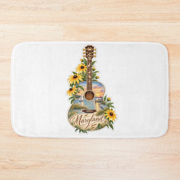 Item preview, Maryland Chesapeake Bay Guitar designed and sold by Whimspired By Paxx.