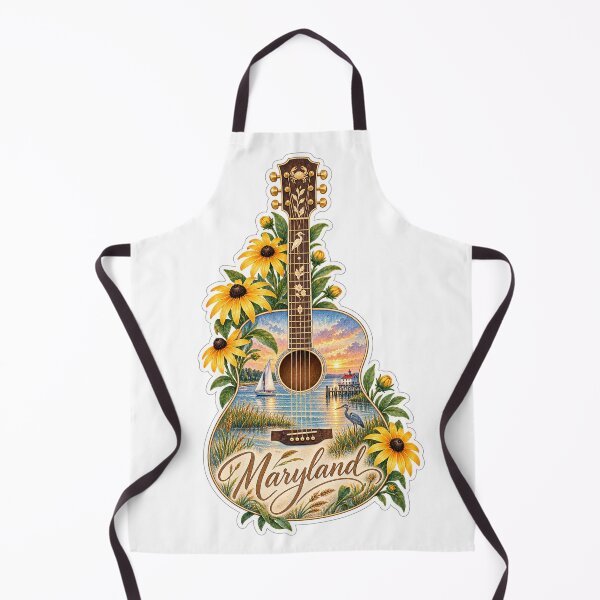 Item preview, Maryland Chesapeake Bay Guitar designed and sold by Whimspired By Paxx.