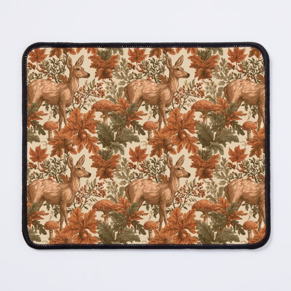 Item preview, Vintage Autumn Deer Woodland Forest Fawn Art designed and sold by NicolasGlowArt.