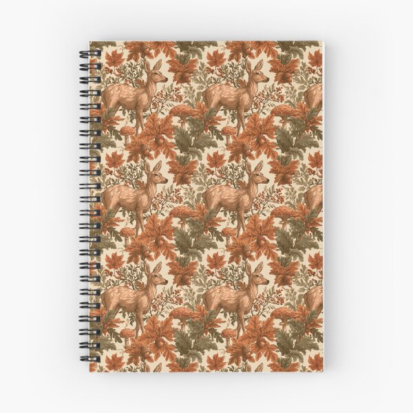 Item preview, Vintage Autumn Deer Woodland Forest Fawn Art designed and sold by NicolasGlowArt.