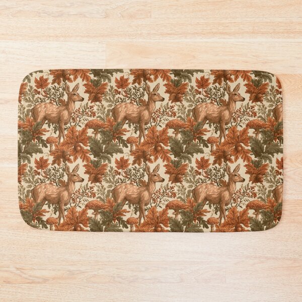 Item preview, Vintage Autumn Deer Woodland Forest Fawn Art designed and sold by NicolasGlowArt.