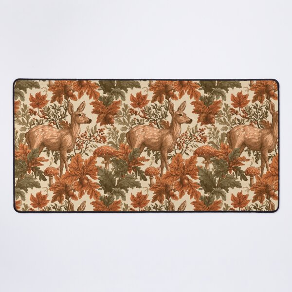 Item preview, Vintage Autumn Deer Woodland Forest Fawn Art designed and sold by NicolasGlowArt.