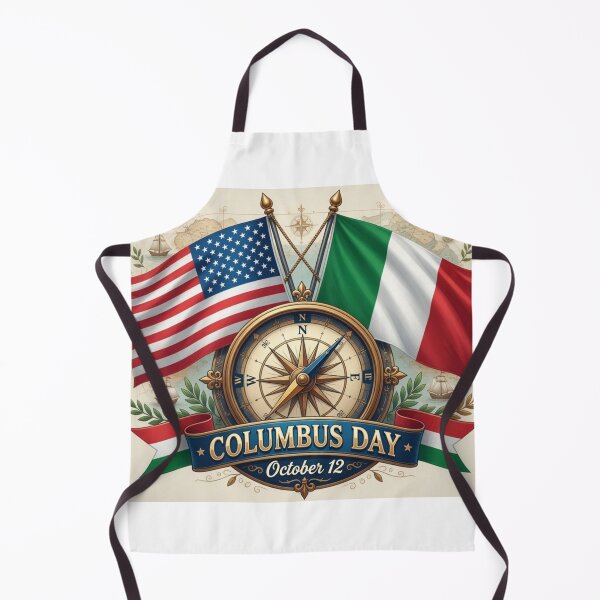 Item preview, Columbus Day Vintage Compass Design – USA & Italy Heritage designed and sold by Nela-&-Lena.