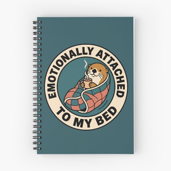 Item preview, Emotionally Attached To My Bed Retro Otter Badge designed and sold by DripCultureLab.