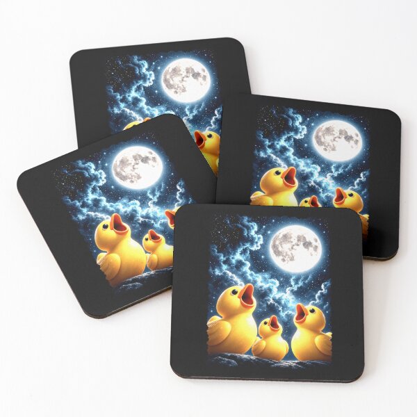 Item preview, Moon Howling Rubber Duck Trio designed and sold by elderberry.