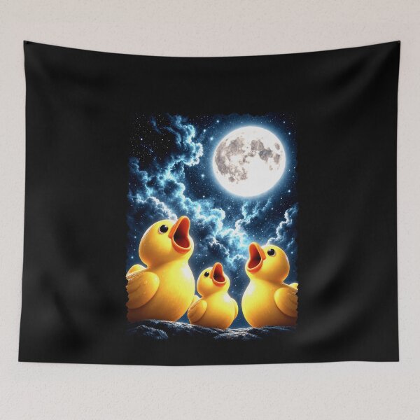 Item preview, Moon Howling Rubber Duck Trio designed and sold by elderberry.