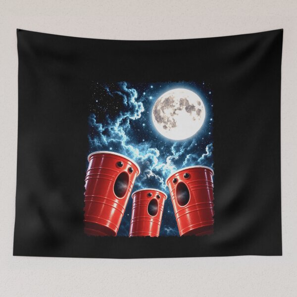 Item preview, Moon Howling Red Party Cup Trio designed and sold by elderberry.